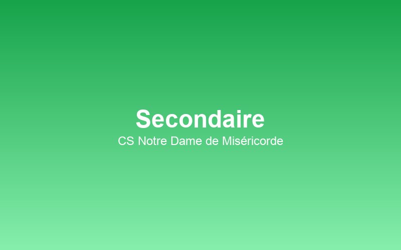 Secondaire